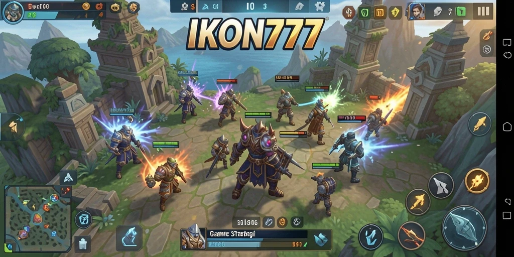 Tampilan seru gameplay strategi di IKON777.