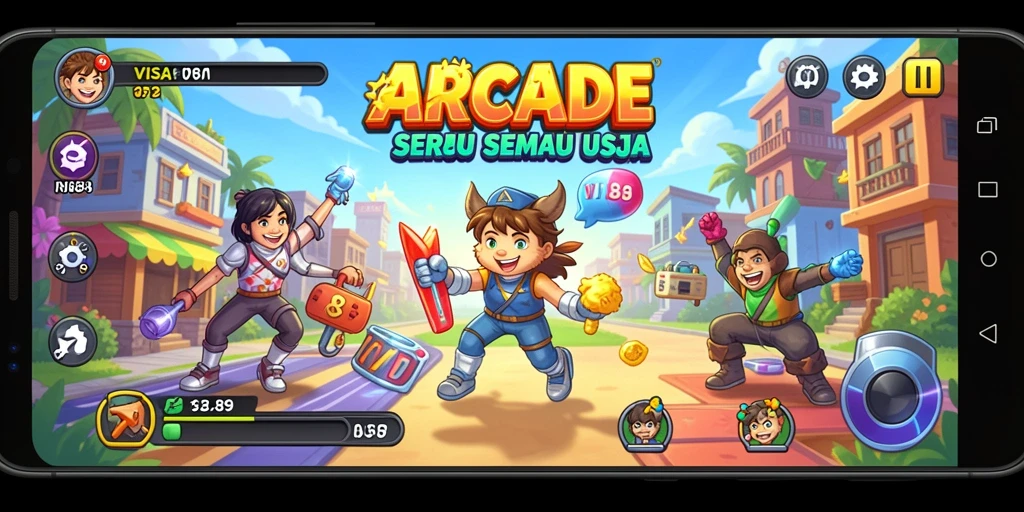 Screenshot utama VISA89 yang menampilkan grafis gameplay yang menarik.